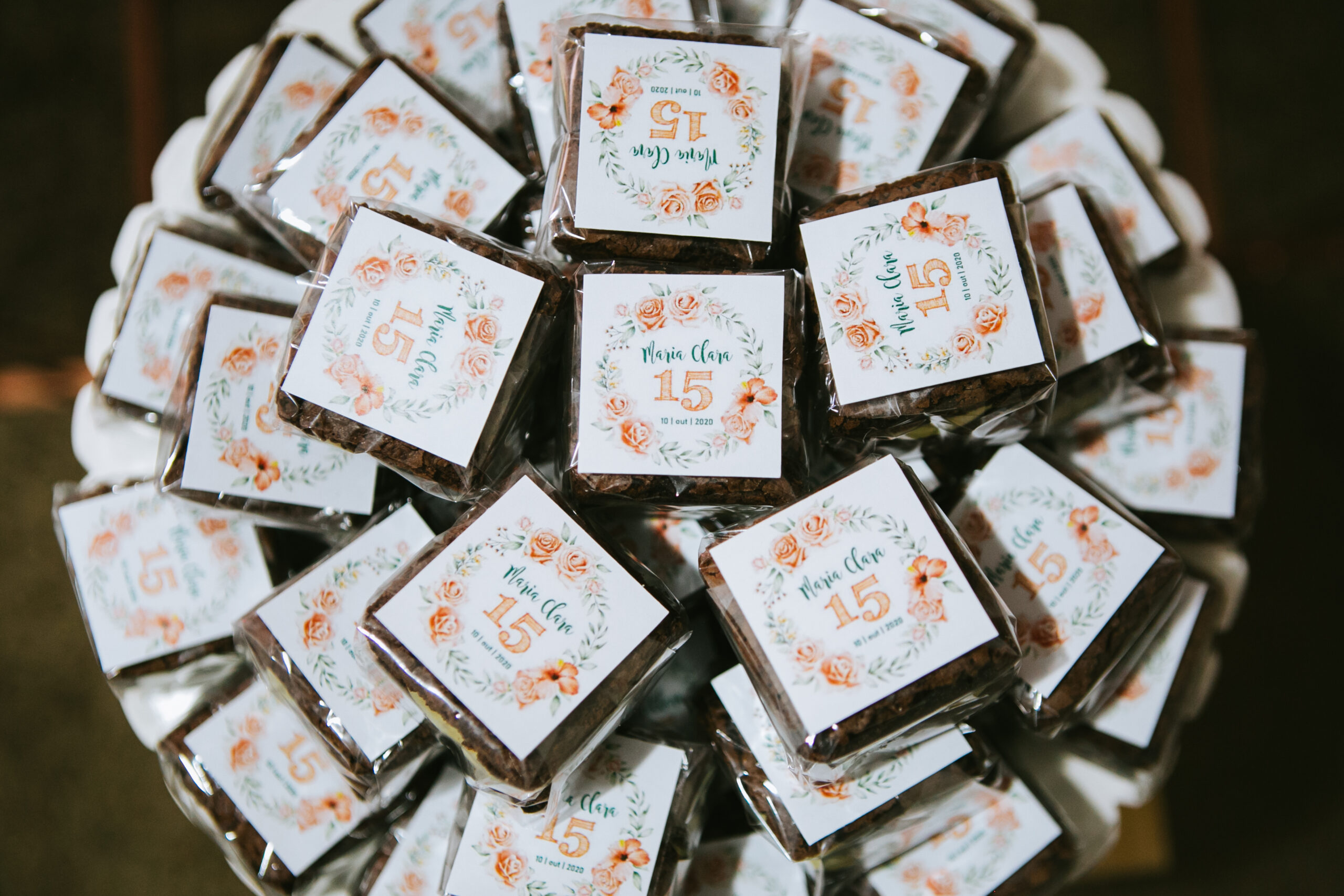 Brownie Decorado - Festa de 15 anos