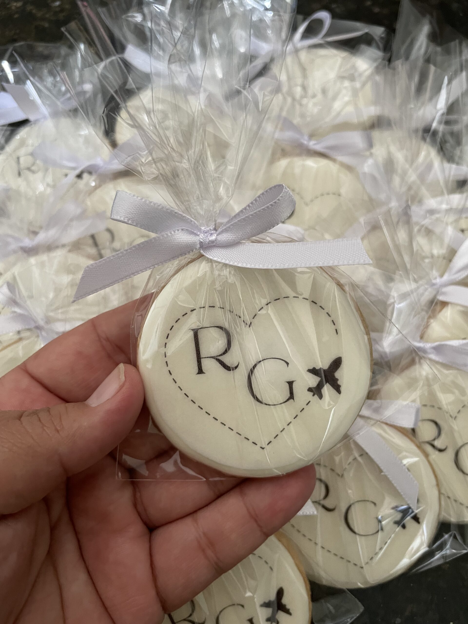 Biscoito com Iniciais dos Noivos